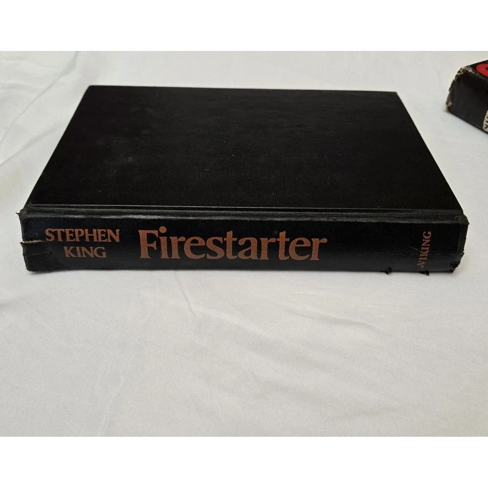 LOT/3‎ VINTAGE Stephen King HC's - Christine, Firestarter, Girl Who Loved Tom G
